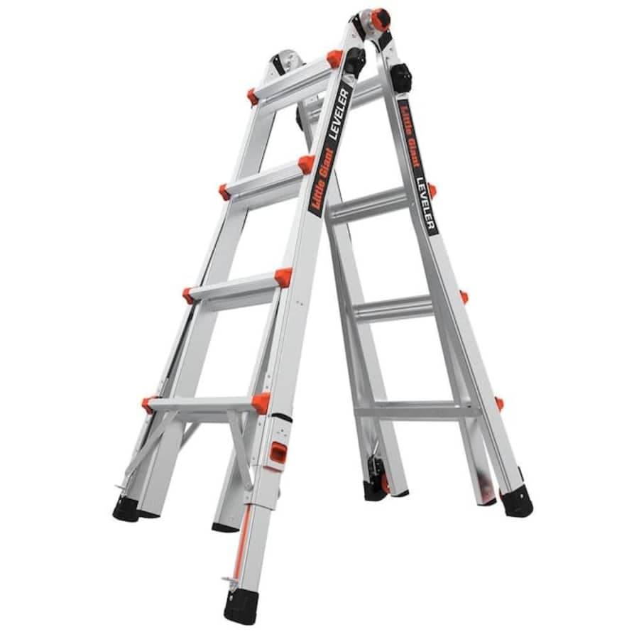 Little Giant Ladders Leveler M17 18-Foot Telescoping Multi-Position Ladder for $193 Little Giant Ladders Leveler M17 18-Foot Telescoping Multi-Position Ladder for $193