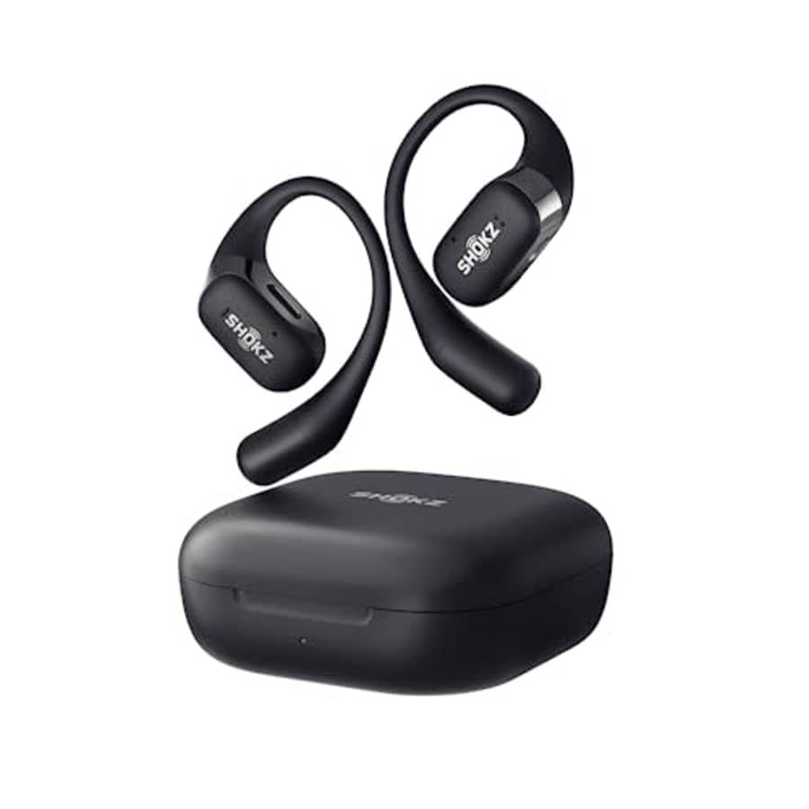 SHOKZ OpenFit - Open-Ear True Wireless Bluetooth Headphones with Microphone, Earbuds with Earhooks, for $125 SHOKZ OpenFit - Open-Ear True Wireless Bluetooth Headphones with Microphone, Earbuds with Earhooks, for $125