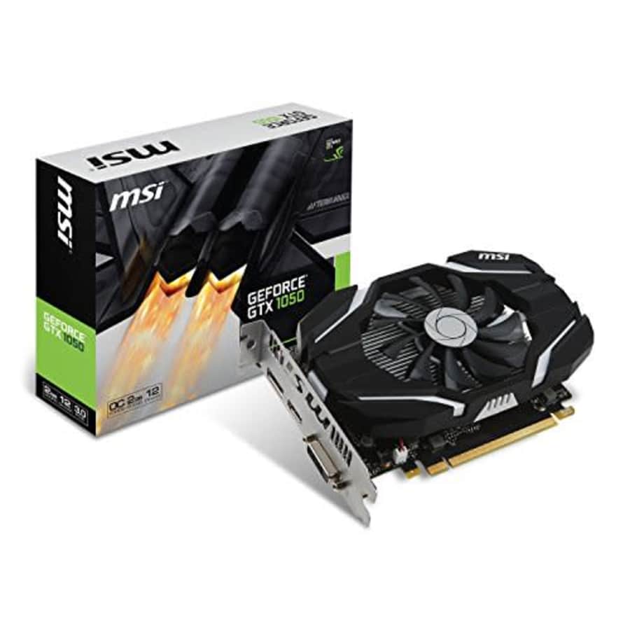 MSI GeForce GTX 1050GPU with graphics card OC Edition GeForce GTX 1050, G OC for $51