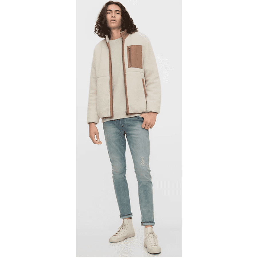 Gap Men's Reversible Fleece Jacket for $27