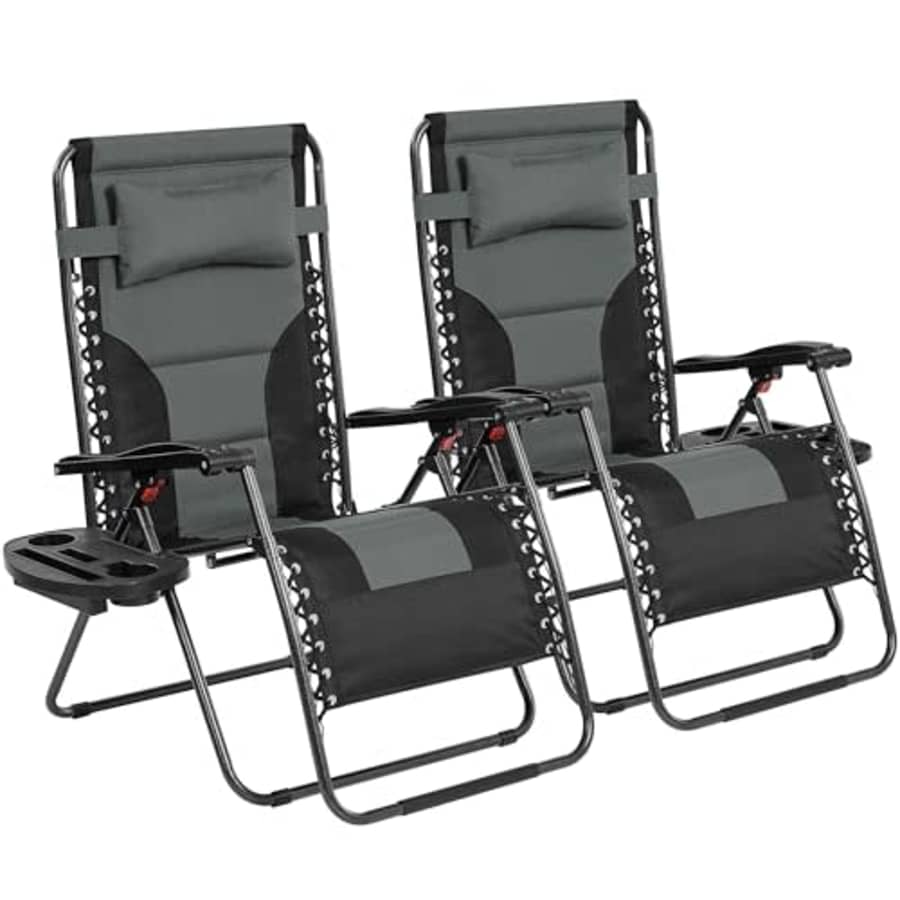 Yaheetech 29" Full Padded Zero Gravity Chair 2-Pack for $69 Yaheetech 29" Full Padded Zero Gravity Chair 2-Pack for $69