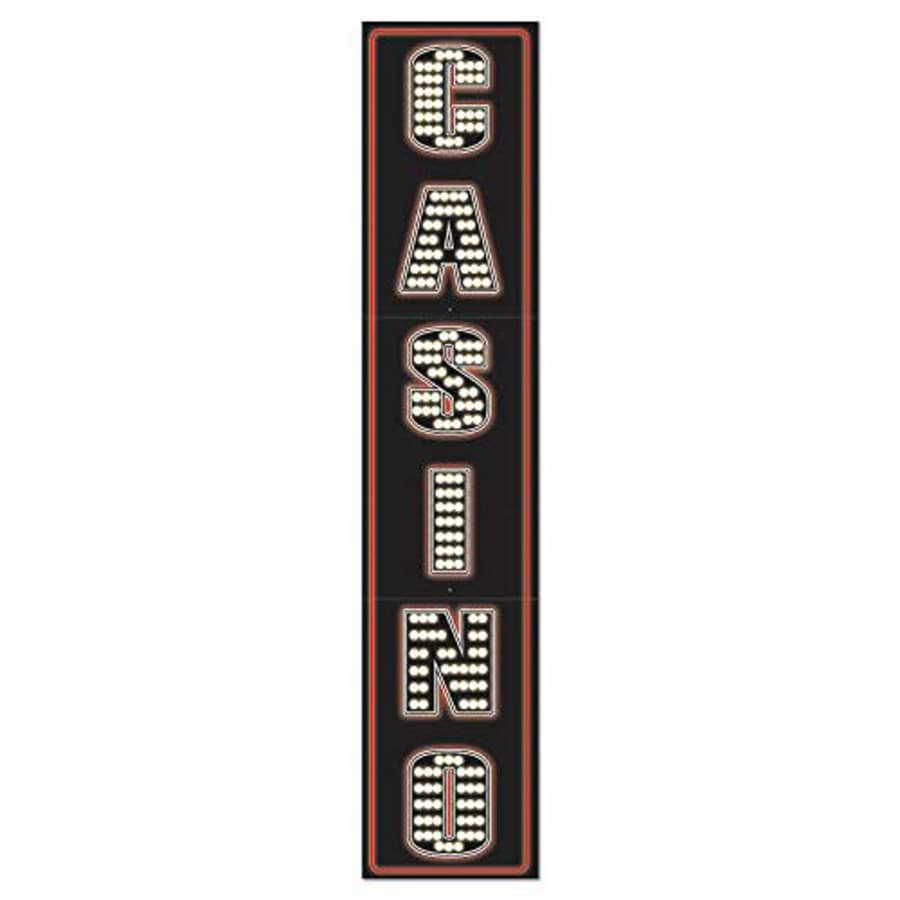 Fun Express Casino Night Jointed Stand Up Column - 6 Feet Tall - Party Decoration and Supplies - 1 Piece for $10