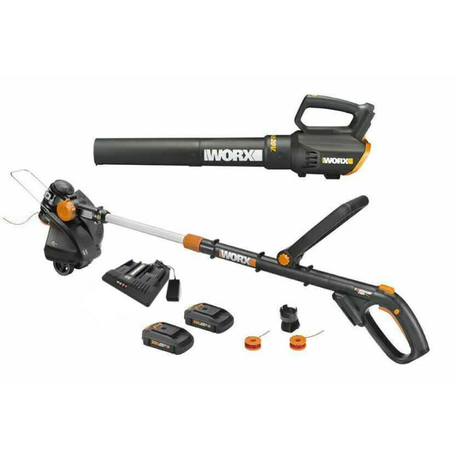Worx 20V GT Revolution Cordless String Trimmer and Turbine Blower Combo Kit for $100