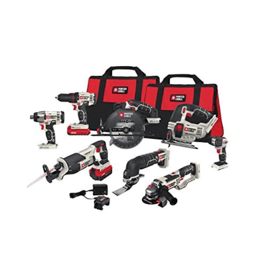 Porter-Cable PCCK619L8 20V MAX li-ion 8 tool kit for $440 Porter-Cable PCCK619L8 20V MAX li-ion 8 tool kit for $440