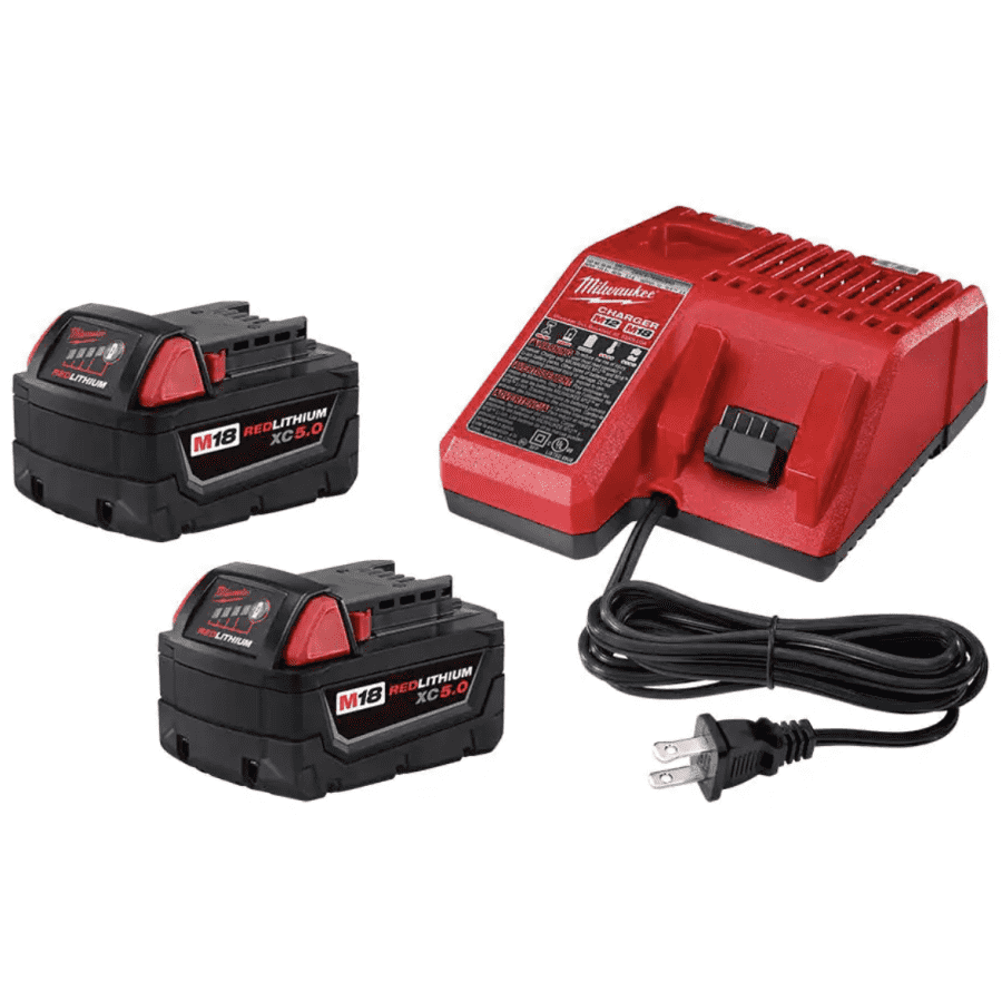 Milwaukee M18 18V Lithium-Ion XC Batteries and Charger Starter Kit: $199 w/ free tool worth up to $249 Milwaukee M18 18V Lithium-Ion XC Batteries and Charger Starter Kit: $199 w/ free tool worth up to $249