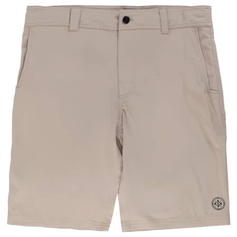 Metal Mulisha Men's Pismo Hybrid Boardshorts, Khaki for $14 Metal Mulisha Men's Pismo Hybrid Boardshorts, Khaki for $14