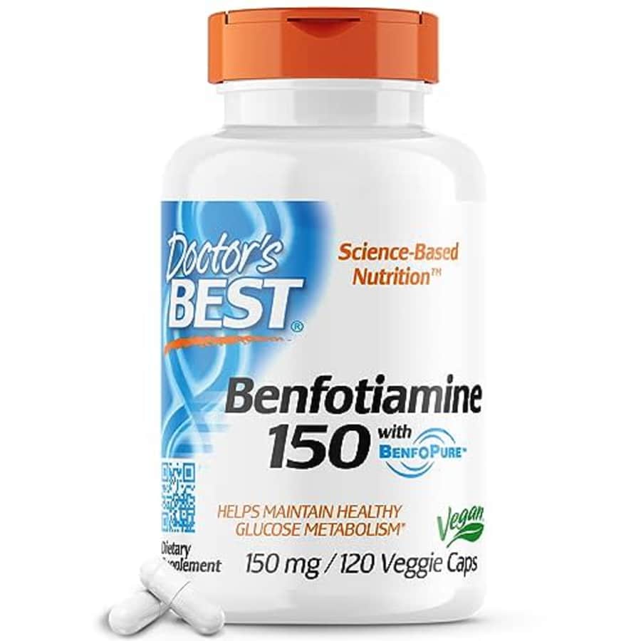 Doctor's Best Benfotiamine 150 with BenfoPure, Helps Maintain Healthy Glucose Metabolism, Non-GMO, for $33 Doctor's Best Benfotiamine 150 with BenfoPure, Helps Maintain Healthy Glucose Metabolism, Non-GMO, for $33
