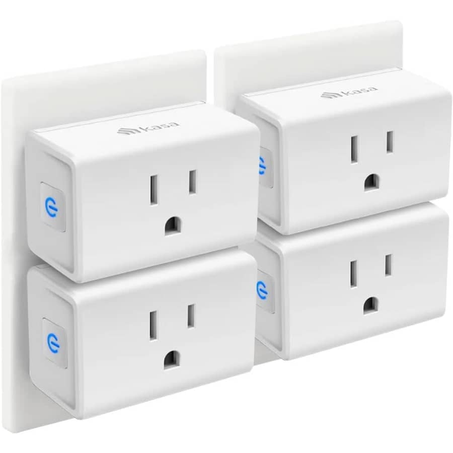 Kasa 15A Mini Smart Plug 4-Pack for $23