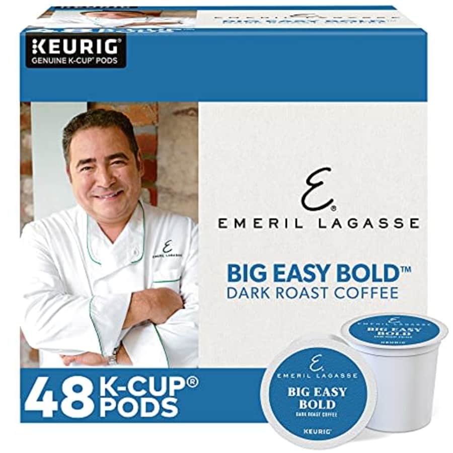 Emeril Big Easy Bold Single-Serve Keurig K-Cup Pods, Dark Roast Coffee, 48 Count for $33
