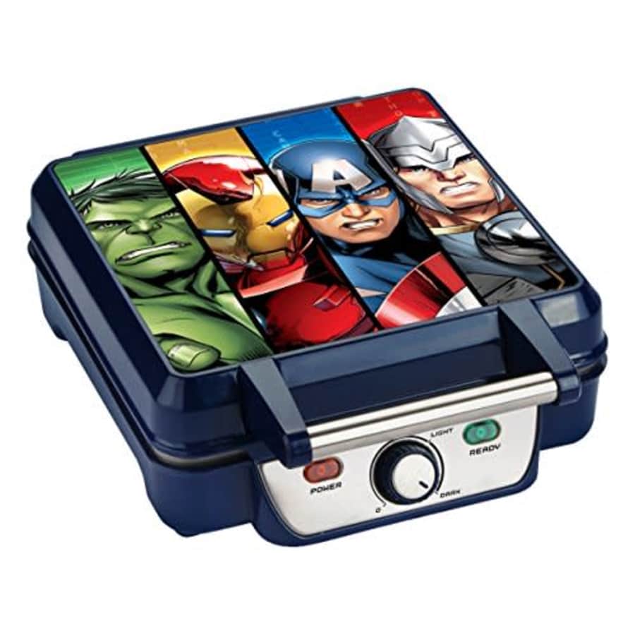 Marvel MVA-281 Avengers Waffle Maker, Blue for $50 Marvel MVA-281 Avengers Waffle Maker, Blue for $50