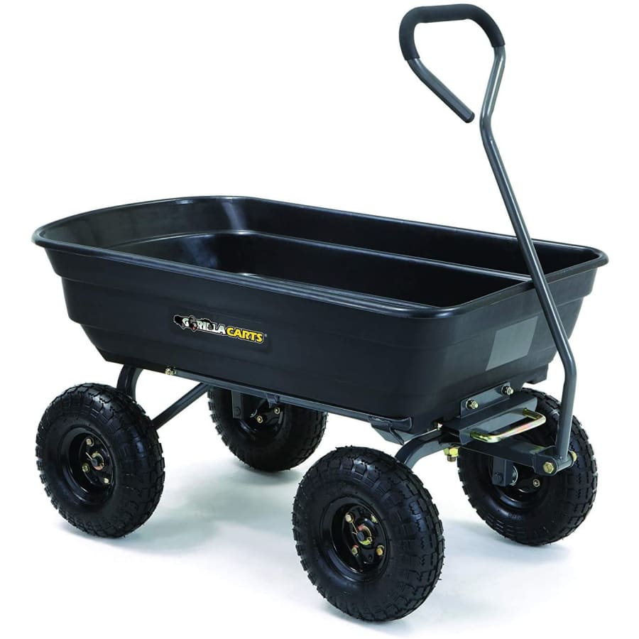 Gorilla Carts Poly Garden Dump Cart for $160 Gorilla Carts Poly Garden Dump Cart for $160