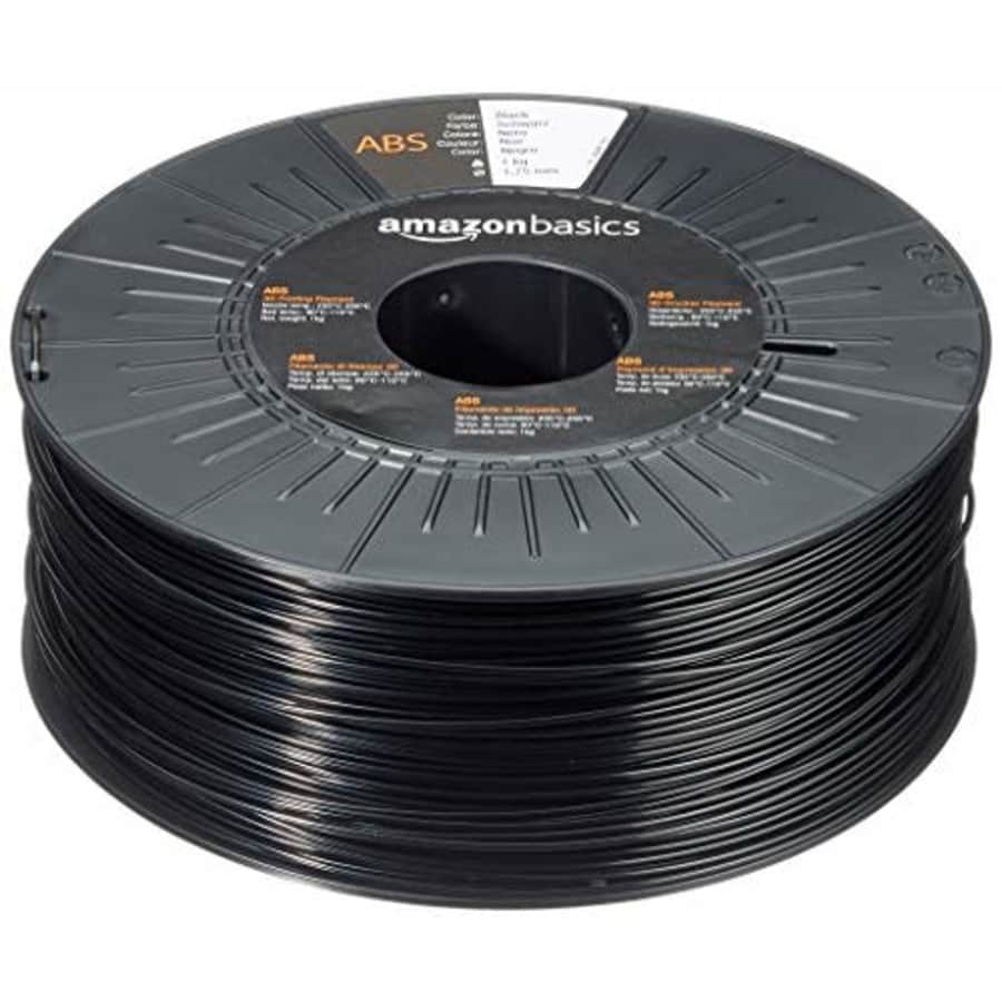 Amazon Basics ABS 3D Printer Filament, 1.75mm, Black, 1 kg Spool for $20