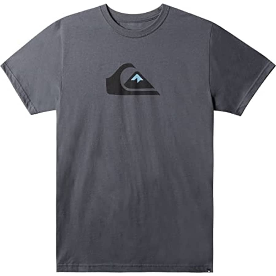 Quiksilver Men's Comp Logo Tee Shirt, Iron Gate, Medium for $26