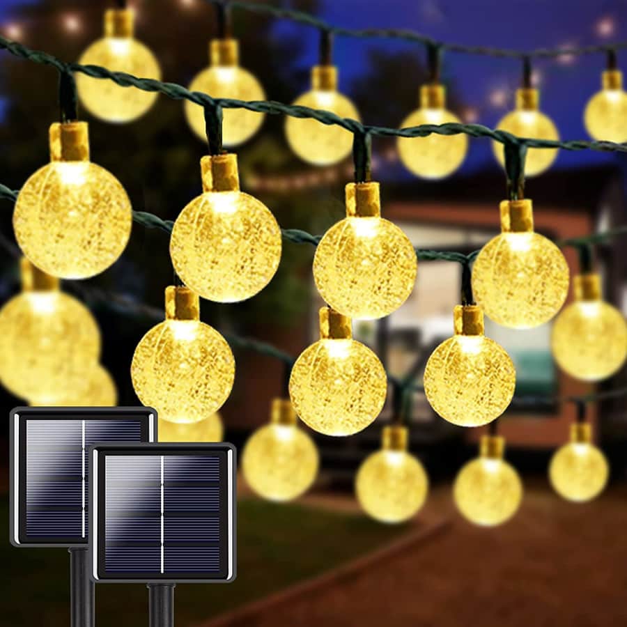 Lorryte 64-Foot Globe Solar LED String Light 2-Pack for $17 Lorryte 64-Foot Globe Solar LED String Light 2-Pack for $17