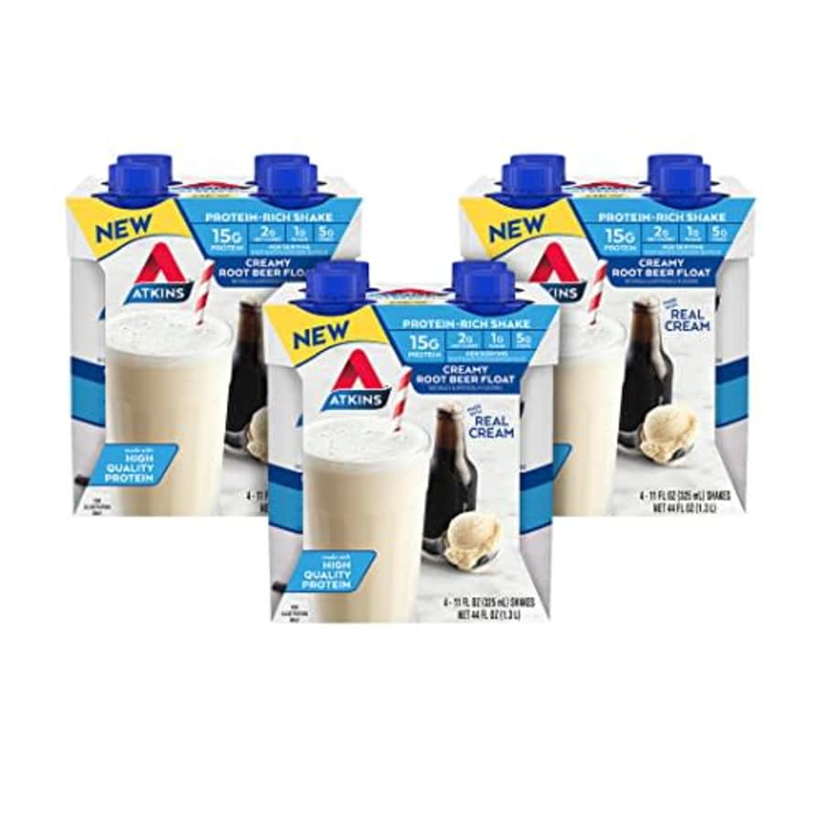 Atkins Protein Rich Shake, Creamy Root Beer Float, High Protein, Low Glycemic, Gluten Free Liquid, for $21