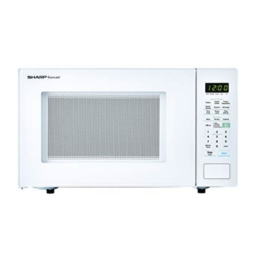 SHARP White Carousel 1.4 Cu. Ft. 1000W Countertop Microwave Oven (ISTA 6 Packaging), Cubic Foot, for $170 SHARP White Carousel 1.4 Cu. Ft. 1000W Countertop Microwave Oven (ISTA 6 Packaging), Cubic Foot, for $170