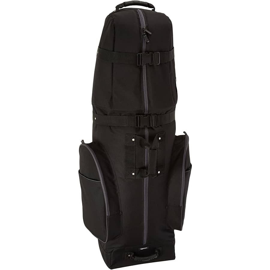 AmazonBasics Soft-Sided Wheeled Golf Bag for $56