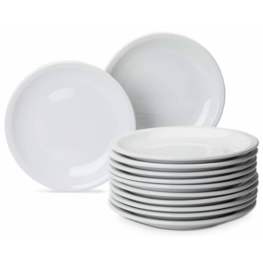 AmazonCommercial 9" Dinner Plate 12-Pack for $24 AmazonCommercial 9" Dinner Plate 12-Pack for $24