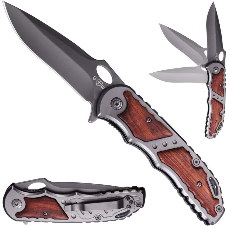 Grand Way 9" Folding Pocket Knife for $10