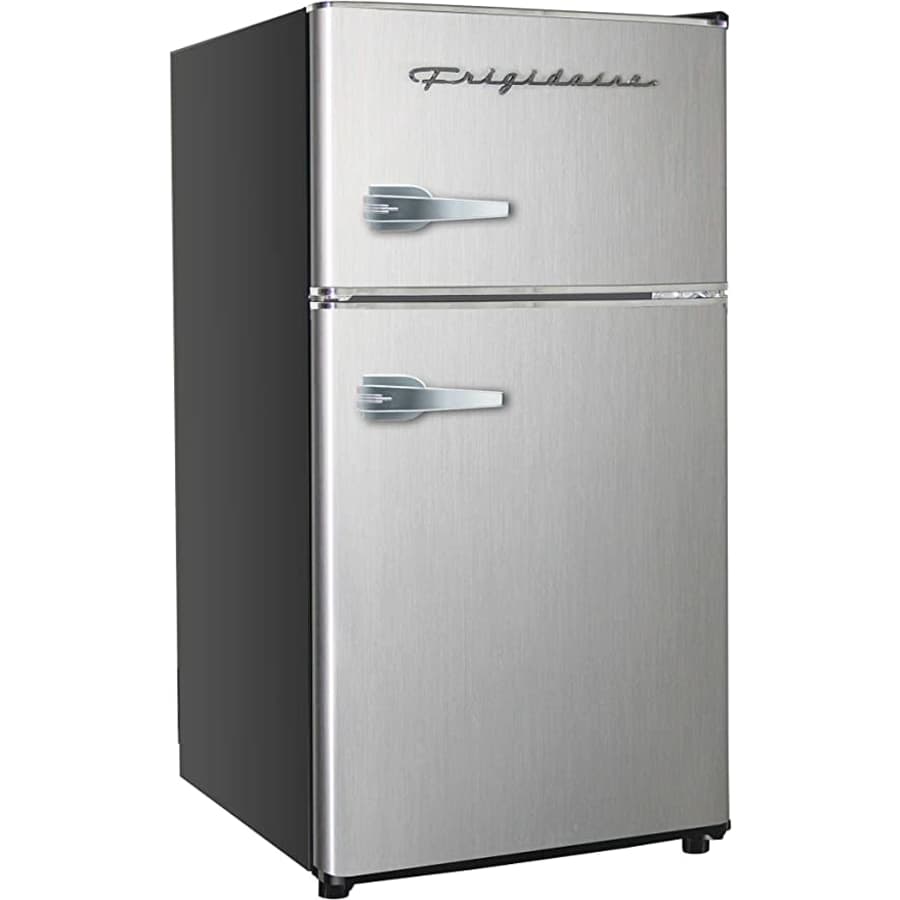 Frigidaire 3.2-Cu. Ft. Stainless Steel 2-Door Refrigerator/Freezer for $163 Frigidaire 3.2-Cu. Ft. Stainless Steel 2-Door Refrigerator/Freezer for $163