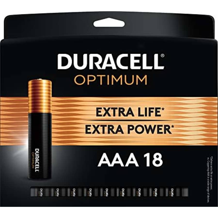 Duracell Optimum AAA Batteries 18-Pack for $23