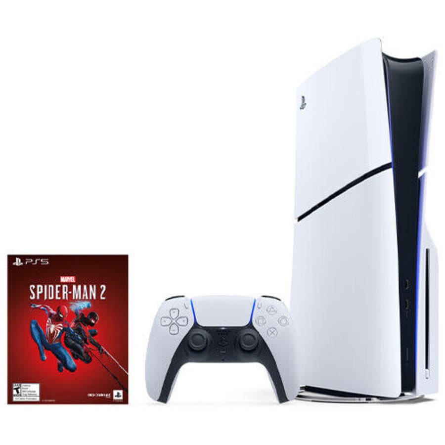 Sony PlayStation 5 Slim Console Marvels Spider-Man 2 Bundle for $490 Sony PlayStation 5 Slim Console Marvels Spider-Man 2 Bundle for $490
