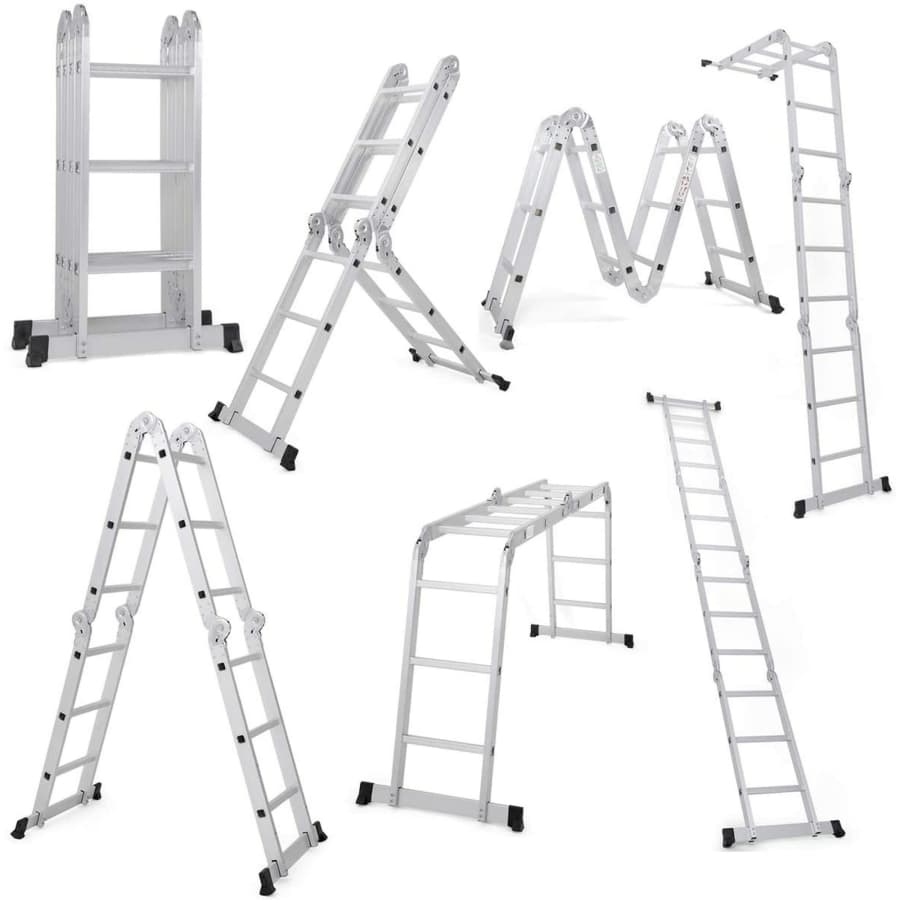 Ktaxon 12.5-Foot 7-in-1 Multi-Purpose Scaffold Ladder for $98