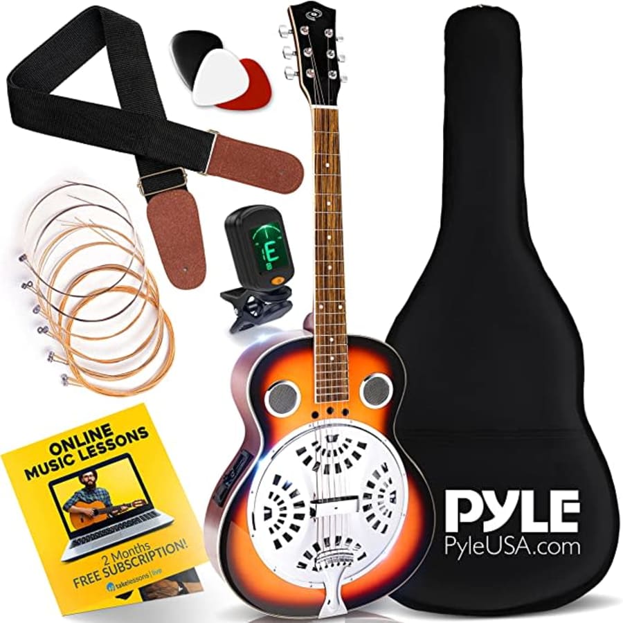 Pyle 6-String Acoustic Resonator Guitar for $220