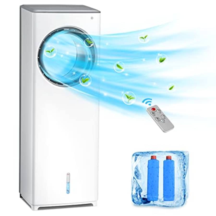 Trustech Evaporative Air Cooler - Portable Air Conditioner with 8H Timer, Instant Cool & Humidify with 3 for $147