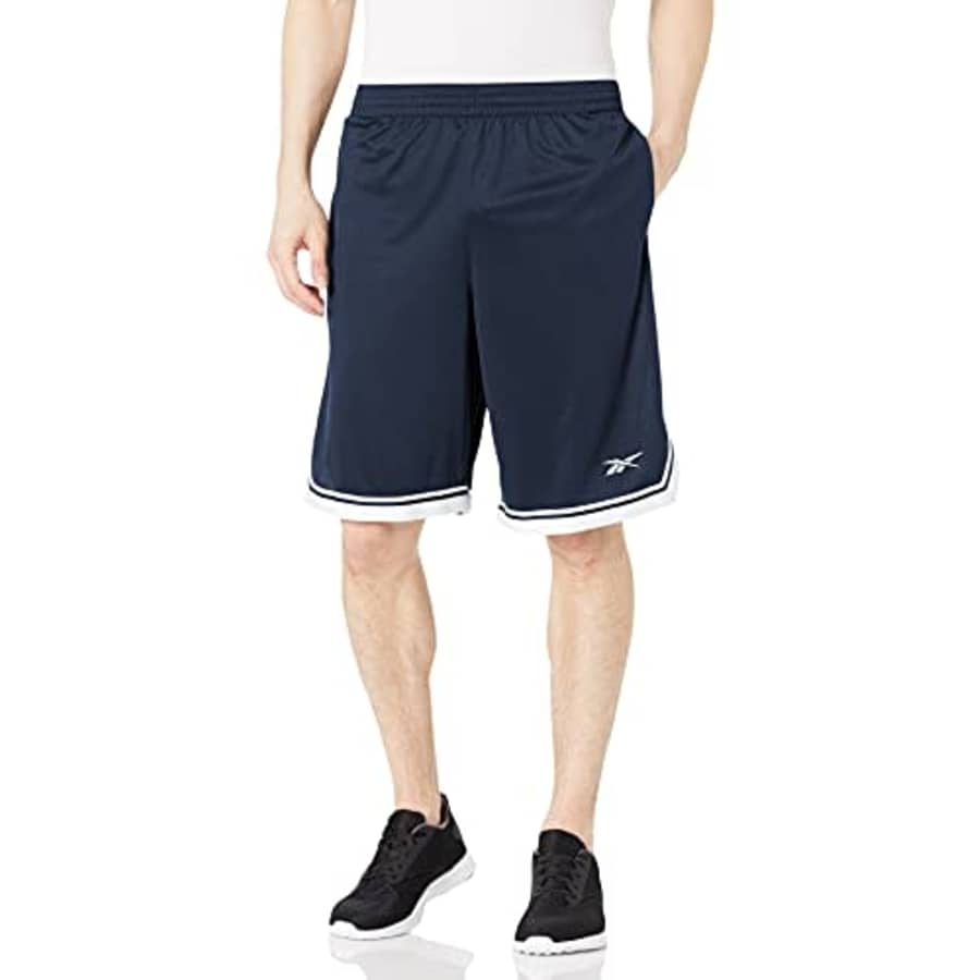 Reebok Men's Training Essentials Shorts, Vector Navy, X-Small for $31