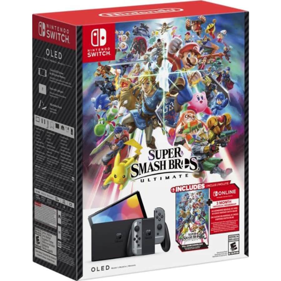 Nintendo Switch OLED Super Smash Bros. Ultimate Bundle for $350