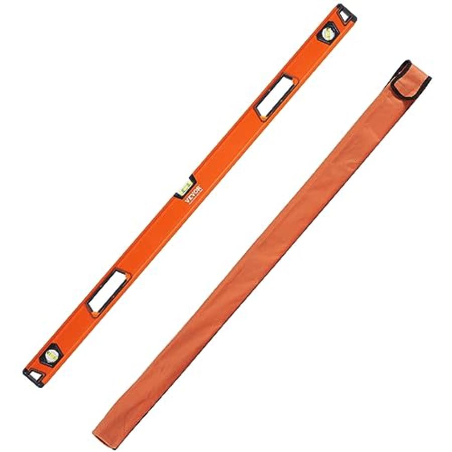 VEVOR Magnetic Torpedo Level, 48 in, Mechanical Bubble Vials Ruler for 45/90/180 Degree, Aluminum for $46