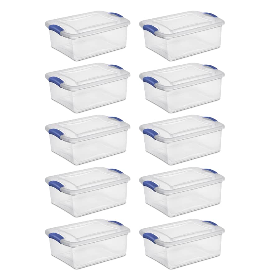 Sterilite 15-Quart Latch Box 10-Pack for $34
