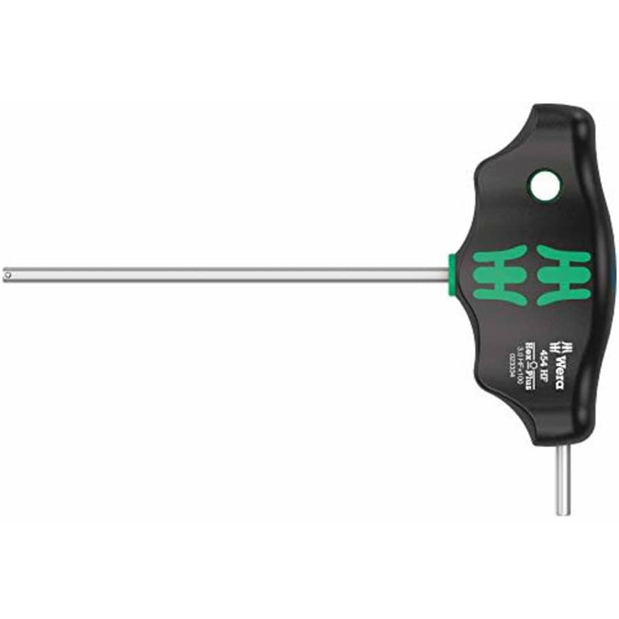 Wera 05023334001 454 HF T-handle hexagon screwdriver Hex-Plus with holding function, 3 x 100 mm for $15 Wera 05023334001 454 HF T-handle hexagon screwdriver Hex-Plus with holding function, 3 x 100 mm for $15