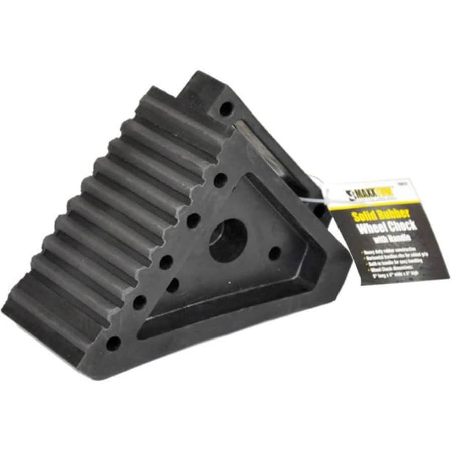MaxxHaul Solid Rubber Wheel Chock for $10