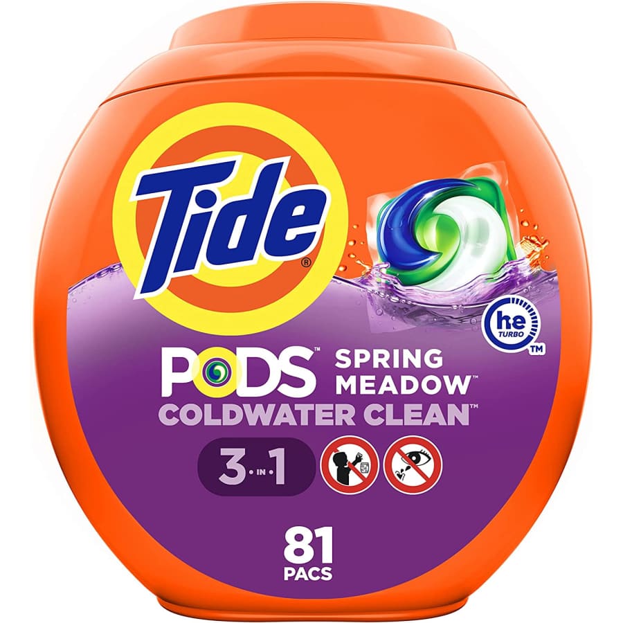 Tide Pods Laundry Detergent 81-Count Tub for $34