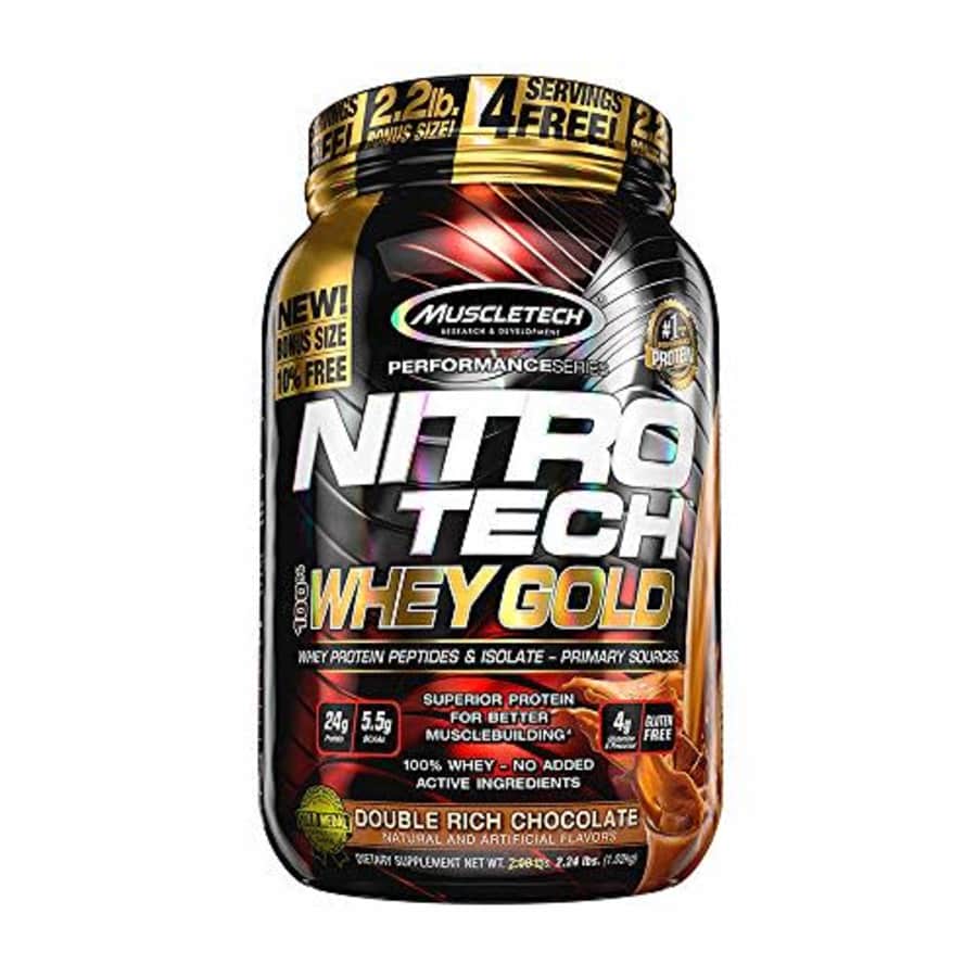 Whey Protein Powder | MuscleTech Nitro-Tech Whey Gold Protein Powder | Whey Protein Isolate for $37 Whey Protein Powder | MuscleTech Nitro-Tech Whey Gold Protein Powder | Whey Protein Isolate for $37