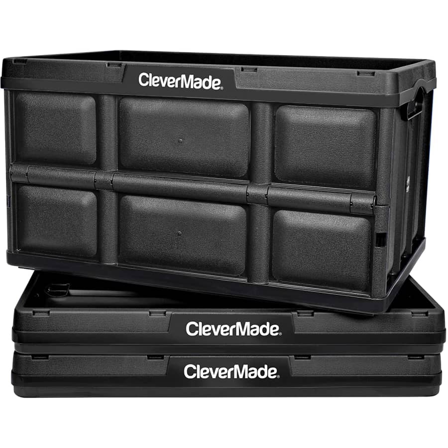 CleverMade 62L Collapsible Storage Bin 3-Pack for $75
