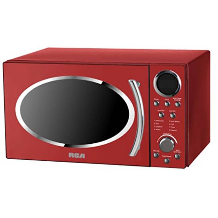RCA RMW987-RED 0.9 cu. ft. Retro Microwave, Red for $155