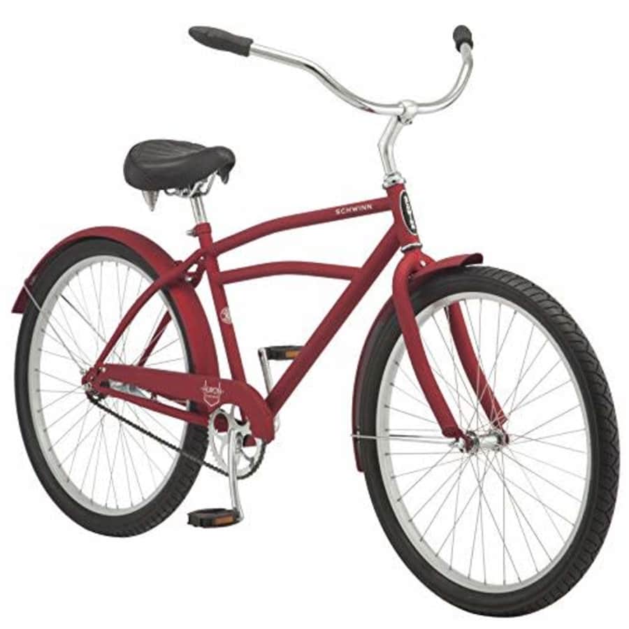 Schwinn Huron Adult Beach Cruiser Bike, Featuring 17-Inch/Medium Steel Step-Over Frames, 1-Speed for $281