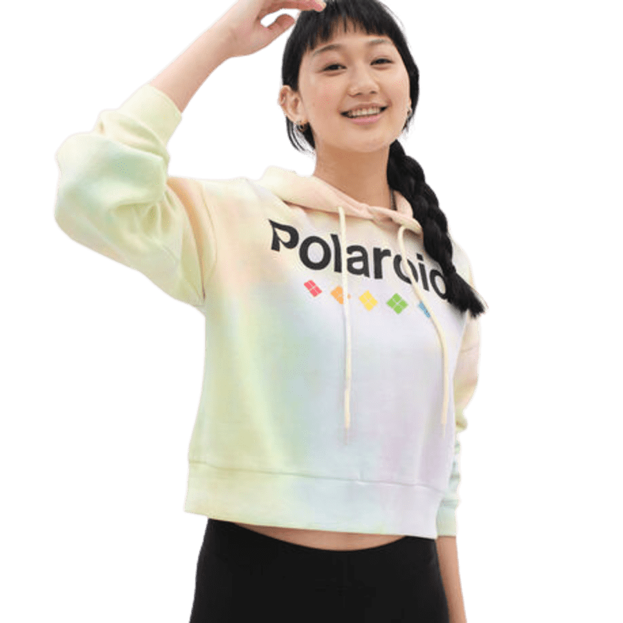 Aeropostale Women's Polaroid Tie-Dye Pullover Hoodie for $13