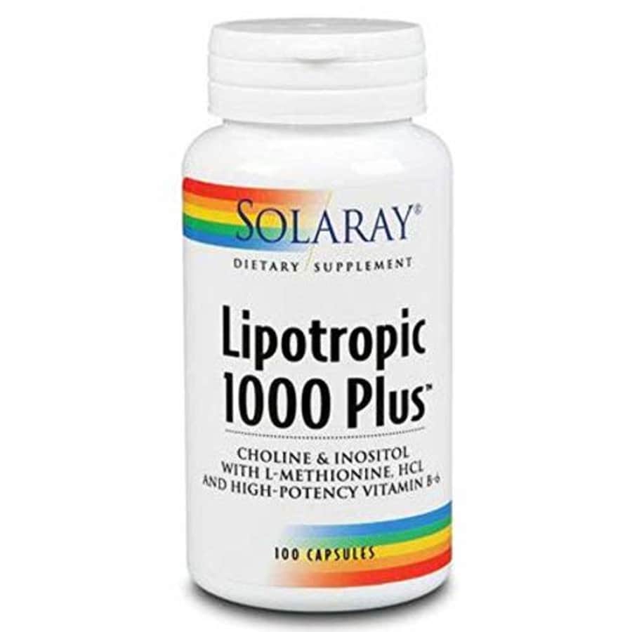 Solaray Lipotropic 1000 Plus Vitamin Capsules | 100 Count for $15