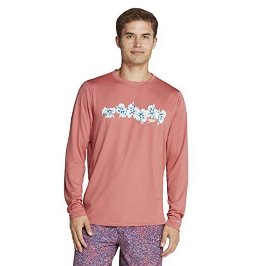 Speedo Men's Uv Swim Shirt Graphic Long Sleeve Tee for $30