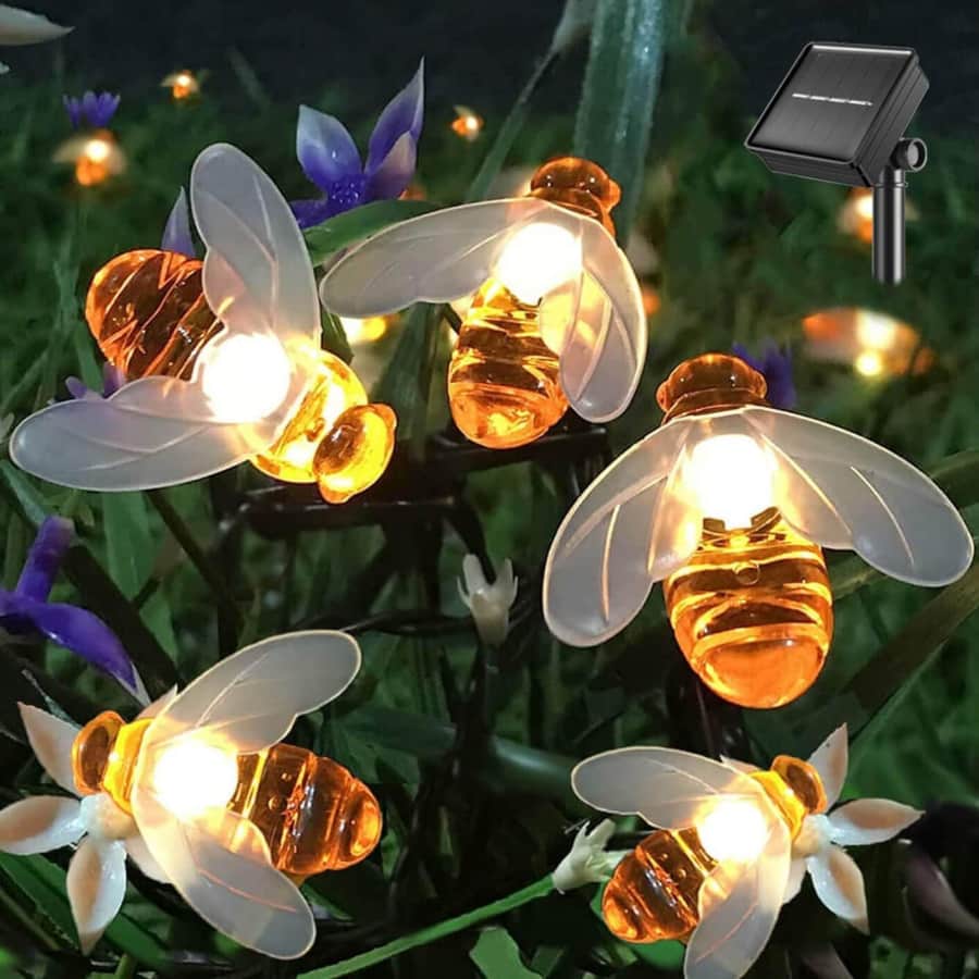 Semilits 16-Foot Solar Bee String Lights for $12