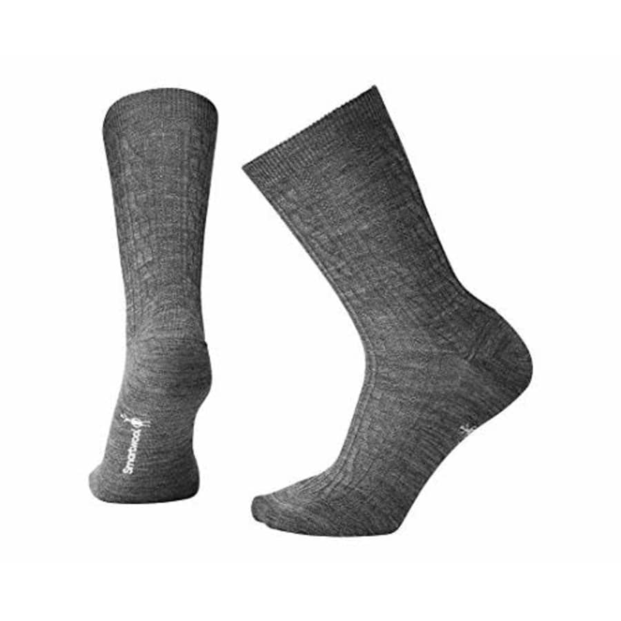 Smartwool Women's Cable II Socks,Medium Gray,Medium B(M) US for $23