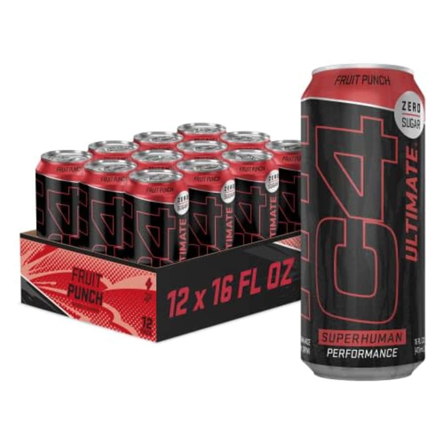 Cellucor C4 Ultimate Sugar Free Energy Drink 16oz (Pack of 12) | Fruit Punch | Pre Workout Performance Drink for $31 Cellucor C4 Ultimate Sugar Free Energy Drink 16oz (Pack of 12) | Fruit Punch | Pre Workout Performance Drink for $31