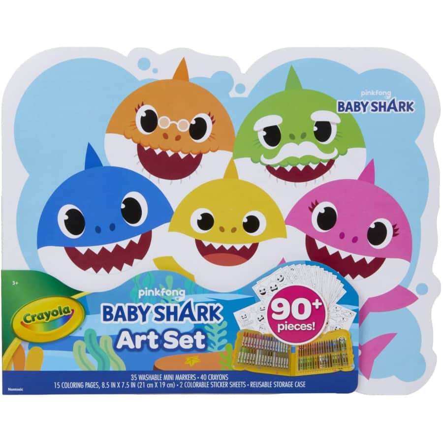 Crayola 90-Piece Baby Shark Art Set for $20