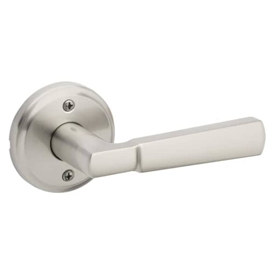 Kwikset Perth Dummy Door Handle, Single Sided Lever for Closets, French Double Doors, and Pantry, for $27