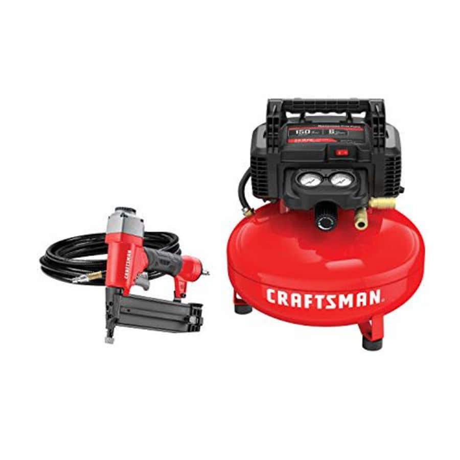 Craftsman 6-Gallon Portable Electric Pancake Air Compressor w/ Brad Nailer for $263 Craftsman 6-Gallon Portable Electric Pancake Air Compressor w/ Brad Nailer for $263