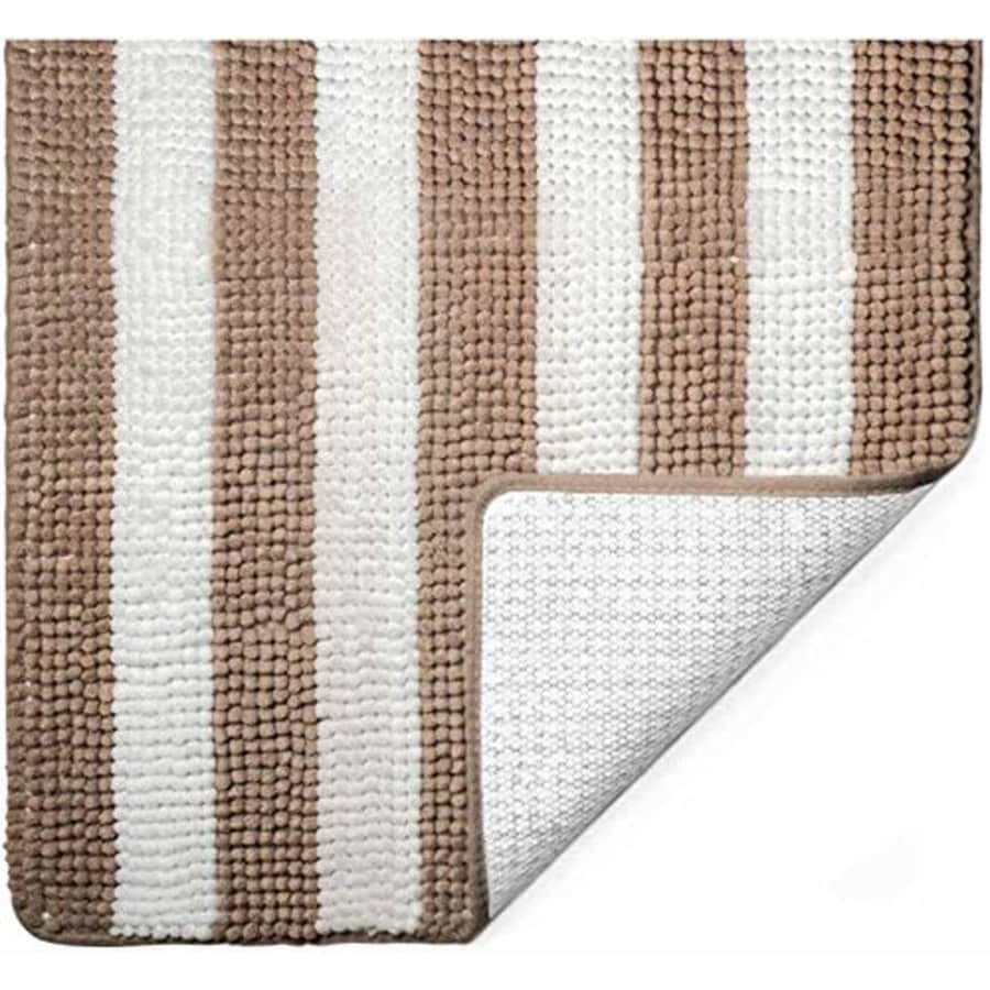 Gorilla Grip Soft Absorbent Plush Bath Rug Mat, 54x24, Microfiber Dries Quickly, Luxury Chenille for $14